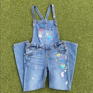 Girls Denim Overalls